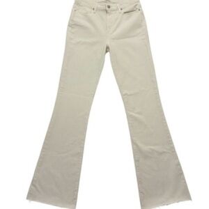 PAIGE Women's White High Rise Laurel Canyon Boot Cut Jeans, NWT, Size 27